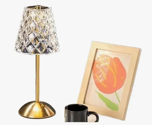 Luminária De Mesa De Cristal De Luxo Simples E Leve - Foto 4
