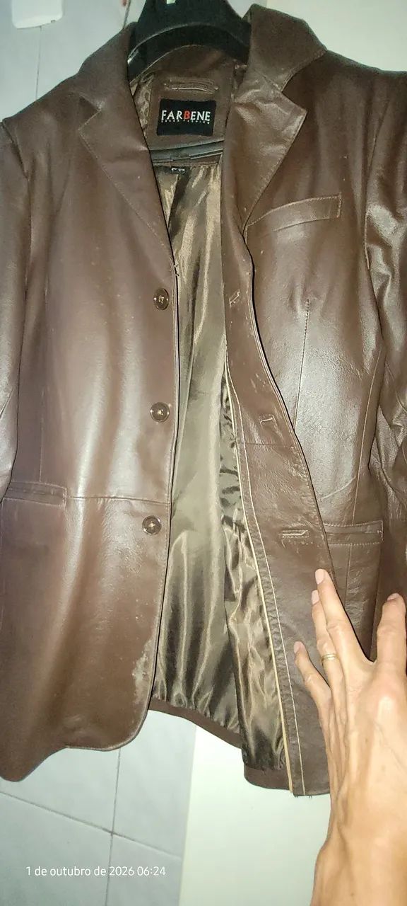 Blazer de couro legítimo  - Foto 5