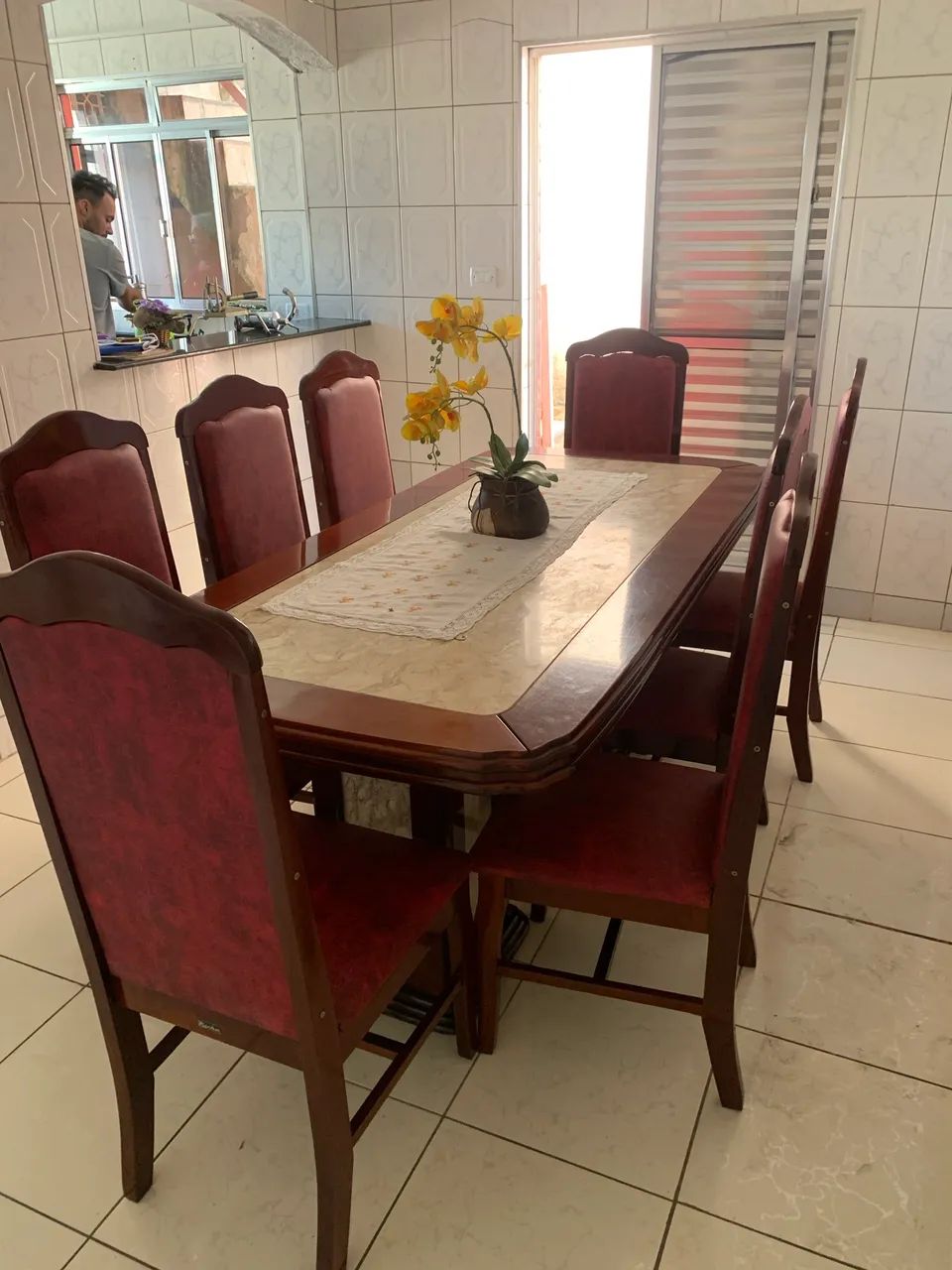 Mesa de granito com 8 lugares  - Foto 5