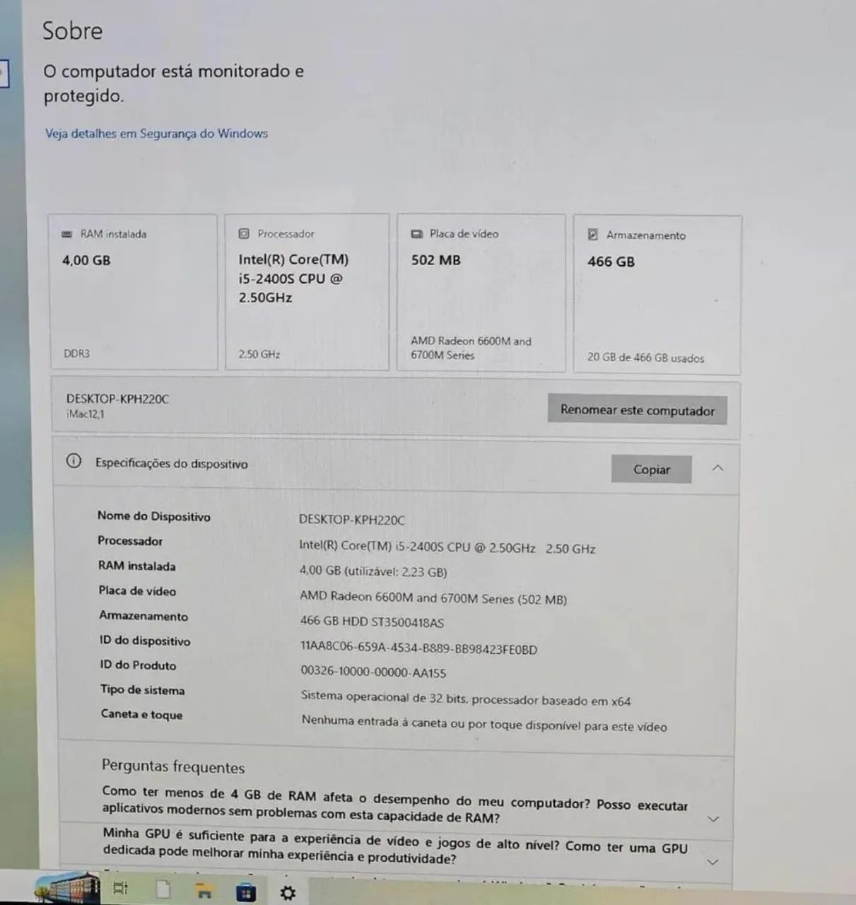 iMac - Core i5 - Somente RETIRADA - Foto 4
