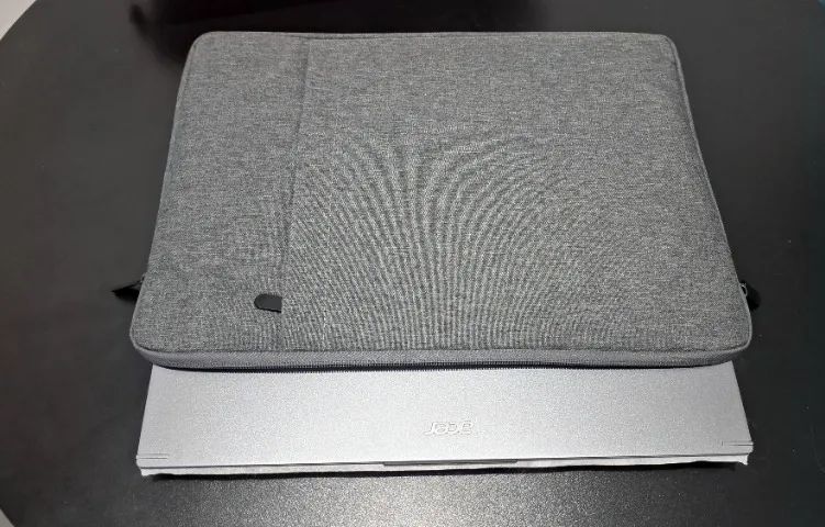 Capa de Notebook Resistente com Zíper e Bolso, para Notebook de até 16" (Cor Cinza Mescla) - Foto 2