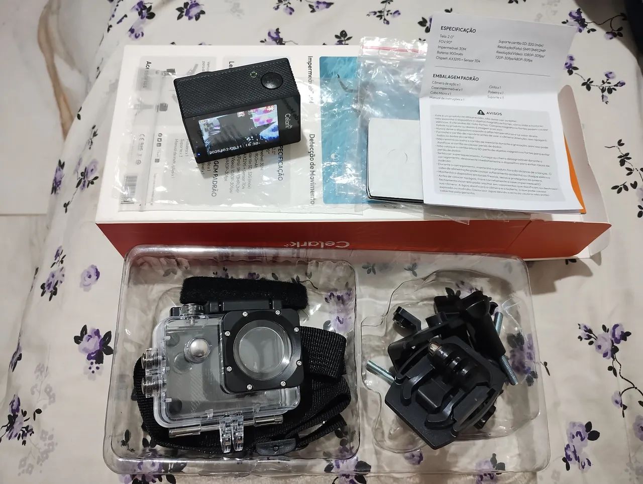 Vendo câmera de ação Celark nova - Foto 3