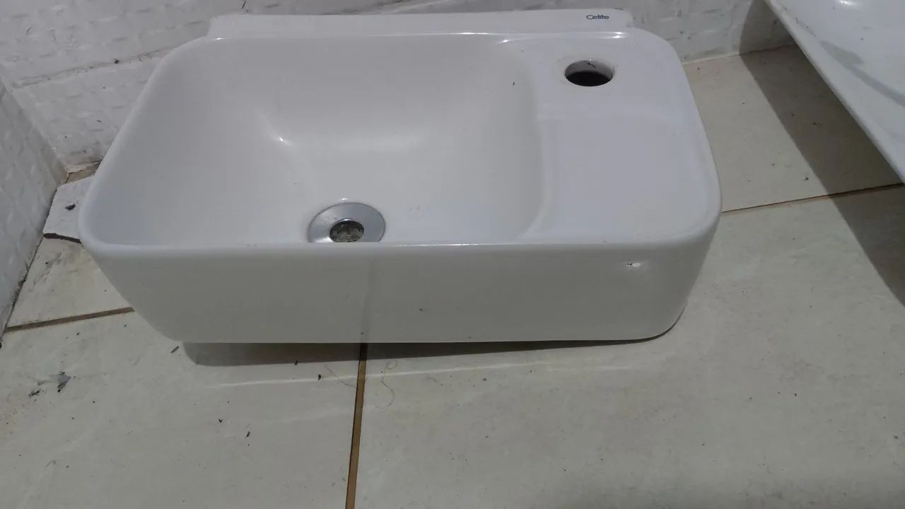 Cuba de louça retangular 