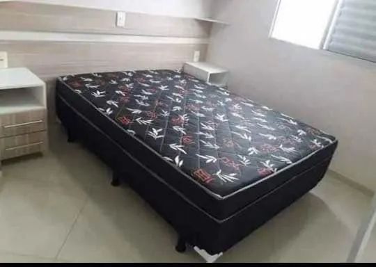 CAMA BOX CASAL COM COLCHÃO  - Foto 3