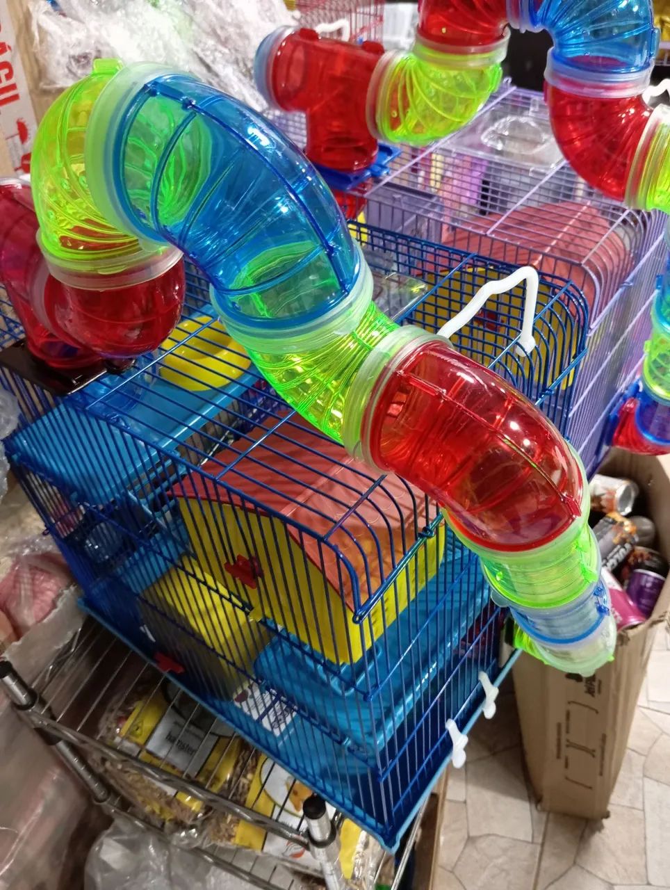 Gaiolas com tubos para hamster e roedores  - Foto 6