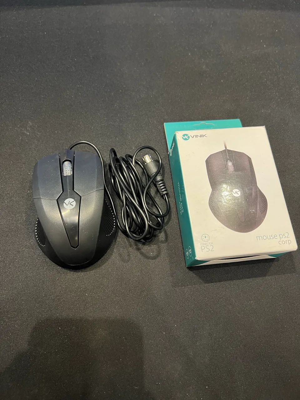 Mouse Óptico PS2 1200DPI Preto