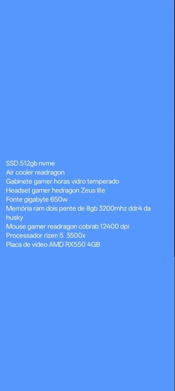 Vendo Pc gamer 2 meses de uso  - Foto 2