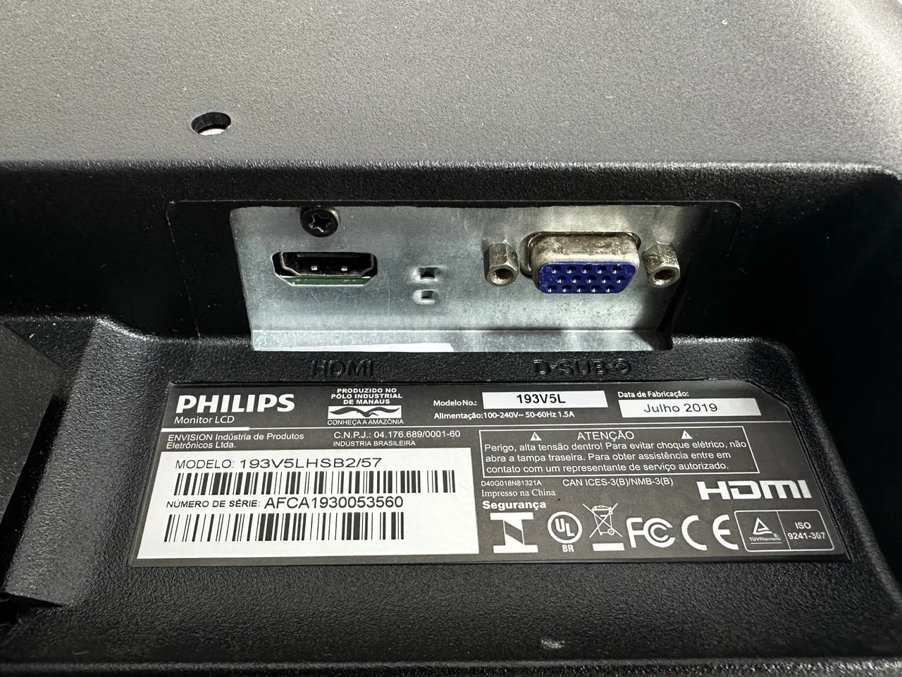 Monitor Philips HDMI e VGA 19 polegadas - Foto 3