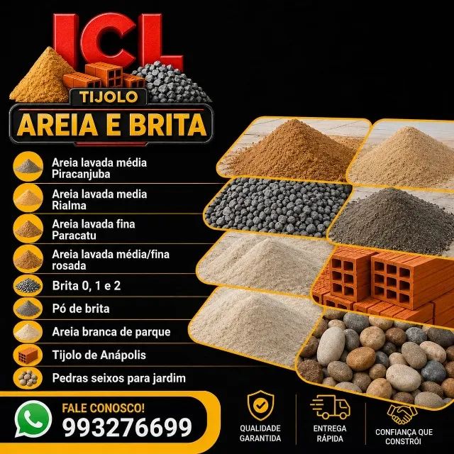 Areia lavada caminhão truck e toco, Brita 0, 1 pó de brita e seixos.  Aceitamos crédito - Foto 6