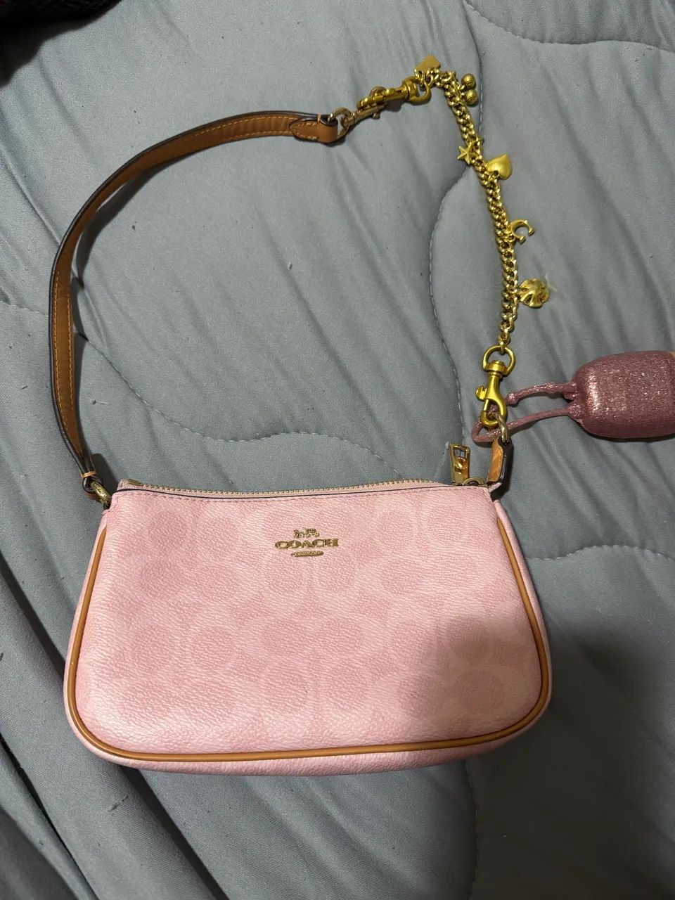 bolsa coach rosa 