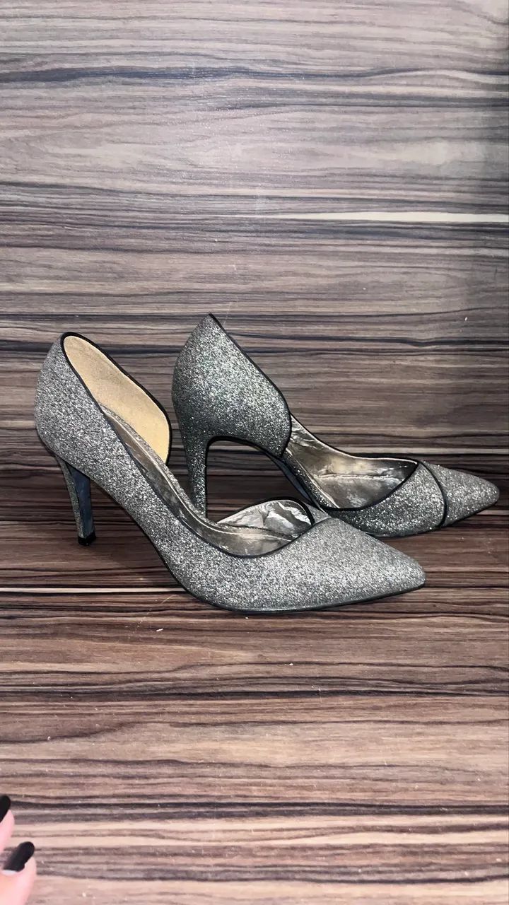 Scarpin prata/glitter   - Foto 2
