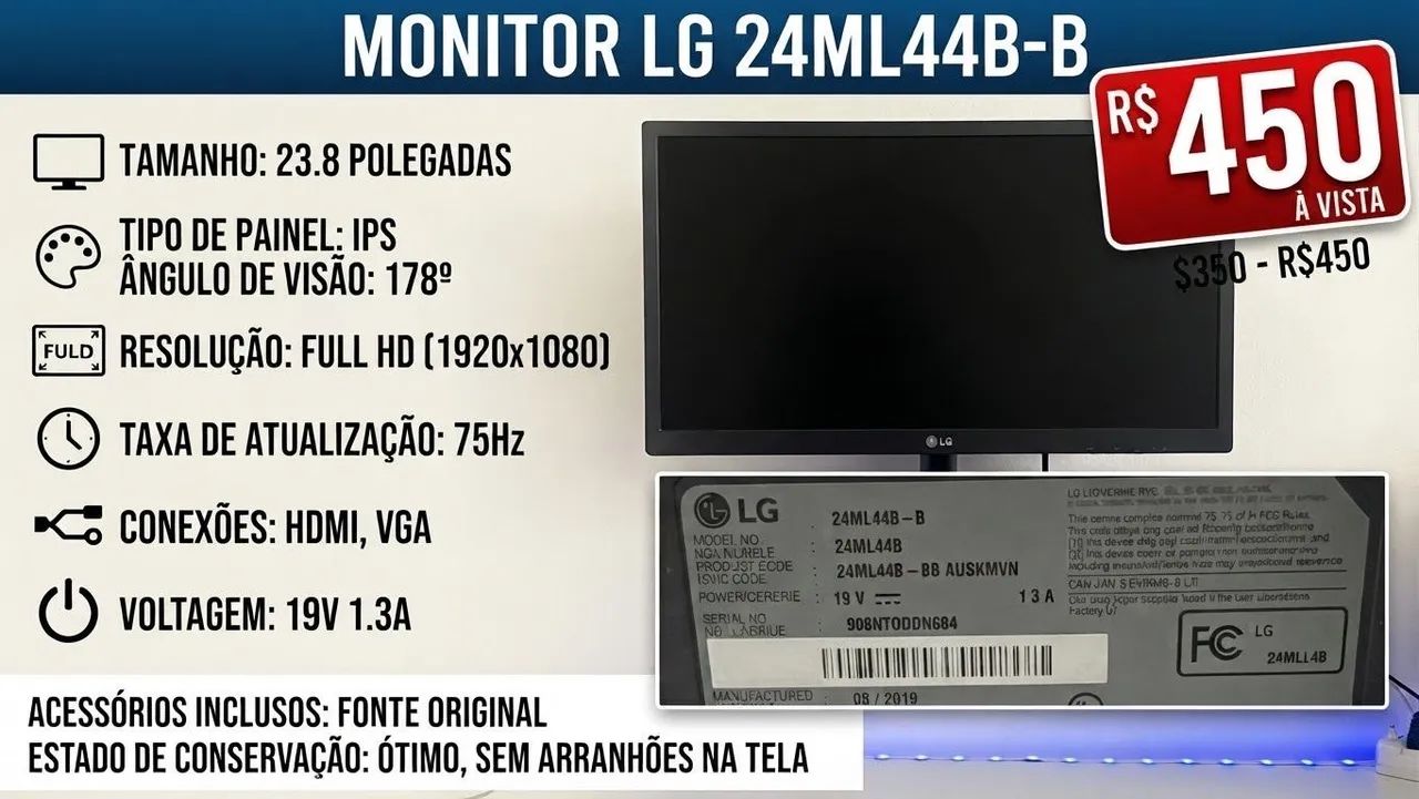 Monitor 24 poelagas LG supernovo - Foto 2
