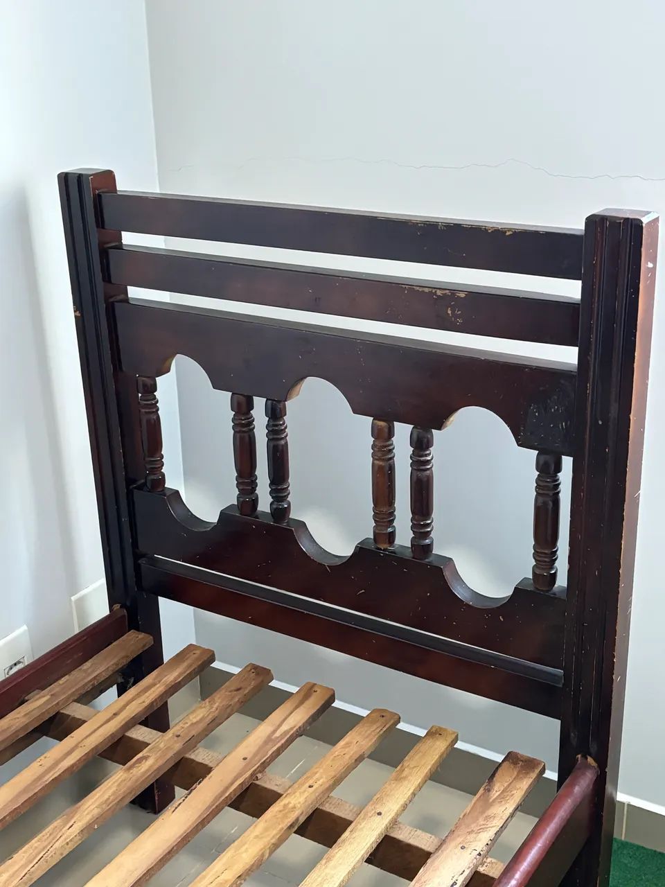 Cama solteiro madeira com colchão  - Foto 3