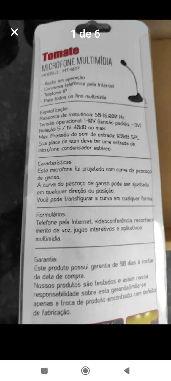 Microfone condensador novo sem uso - Foto 2