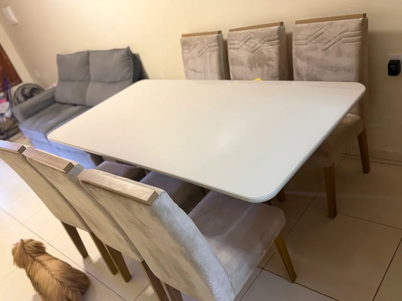 Mesa alvorada 6 cadeiras tampo de vidro  - Foto 3