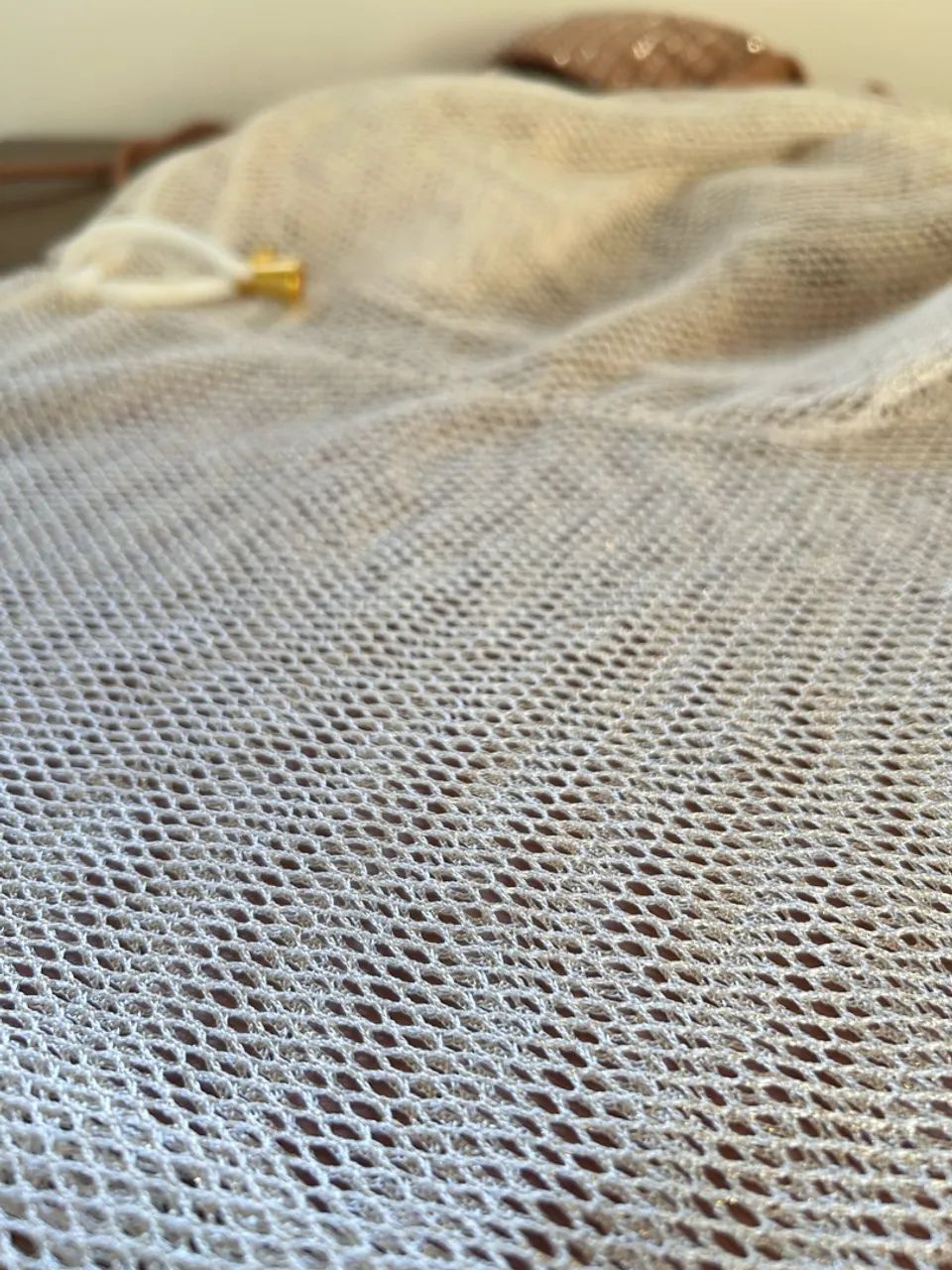 Conjunto de BIQUÍNI MARROM COM STRASS + calça de saída de praia | tam: M  - Foto 5