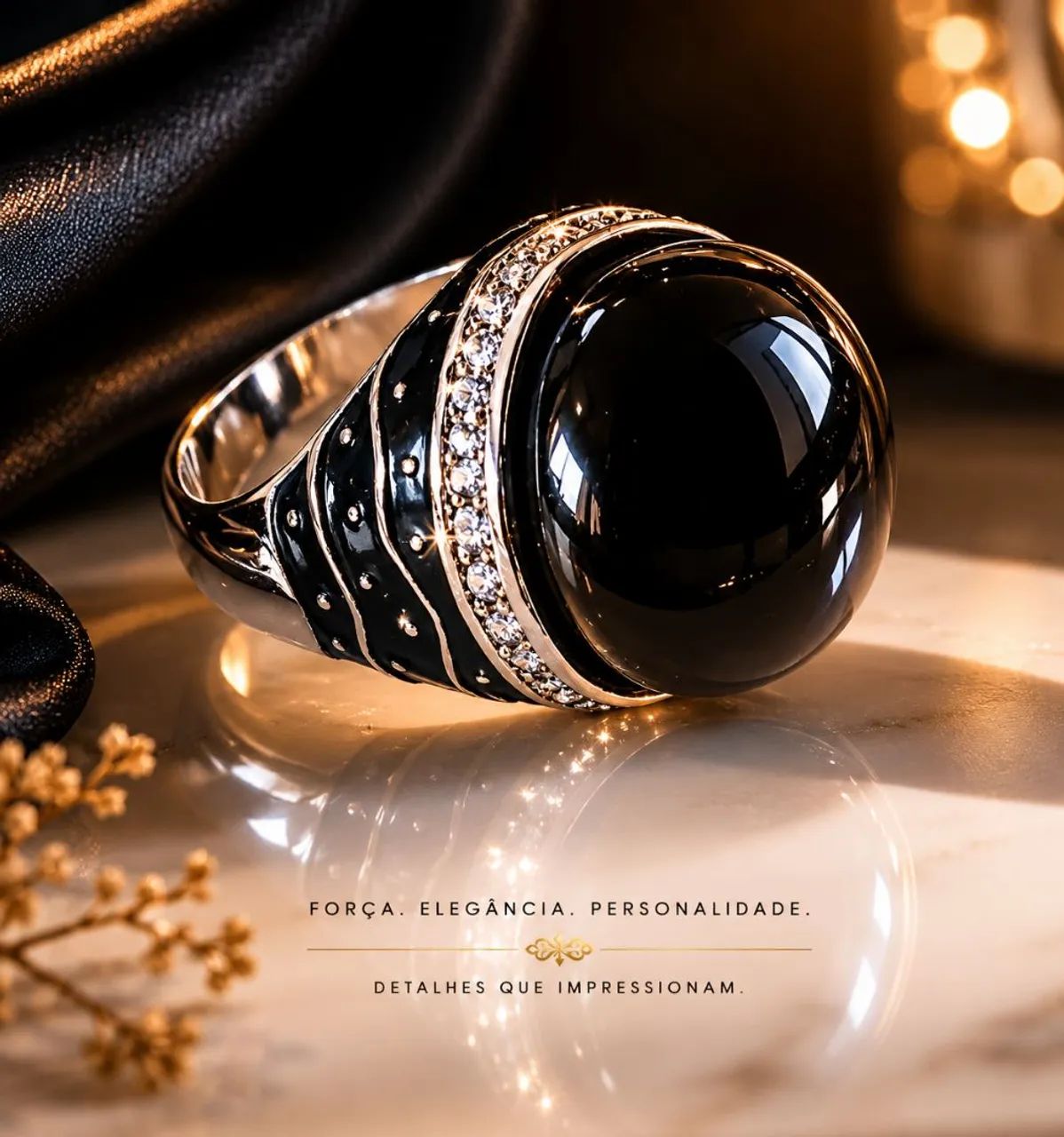 Anel de luxo elegante, sofisticado. Presença notavel.  - Foto 3