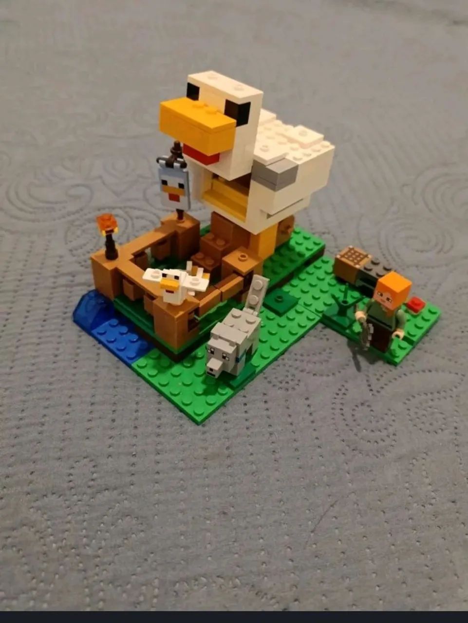 Lego Minecraft galinheiro 