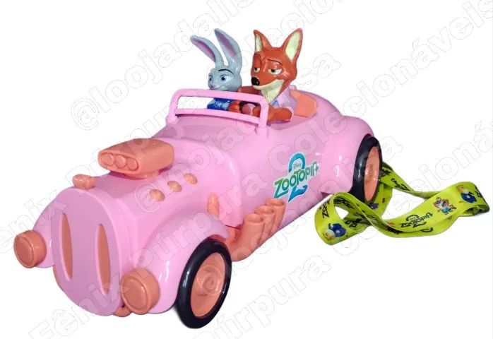 Balde Carro Premium Zootopia 2 Judy Hoppys Nick Wilde Cinemark Com Tirante Novo Disney