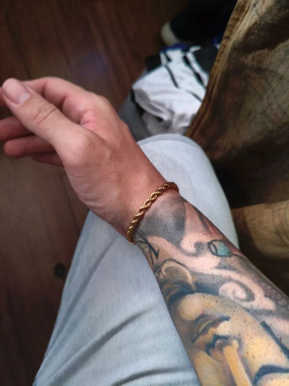 Corrente e pulseira folheada a ouro  - Foto 5