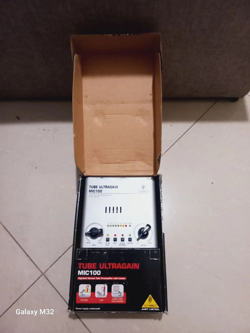 Pré amplificador- TUBE ULTRAGAIN MIC100  - Foto 2
