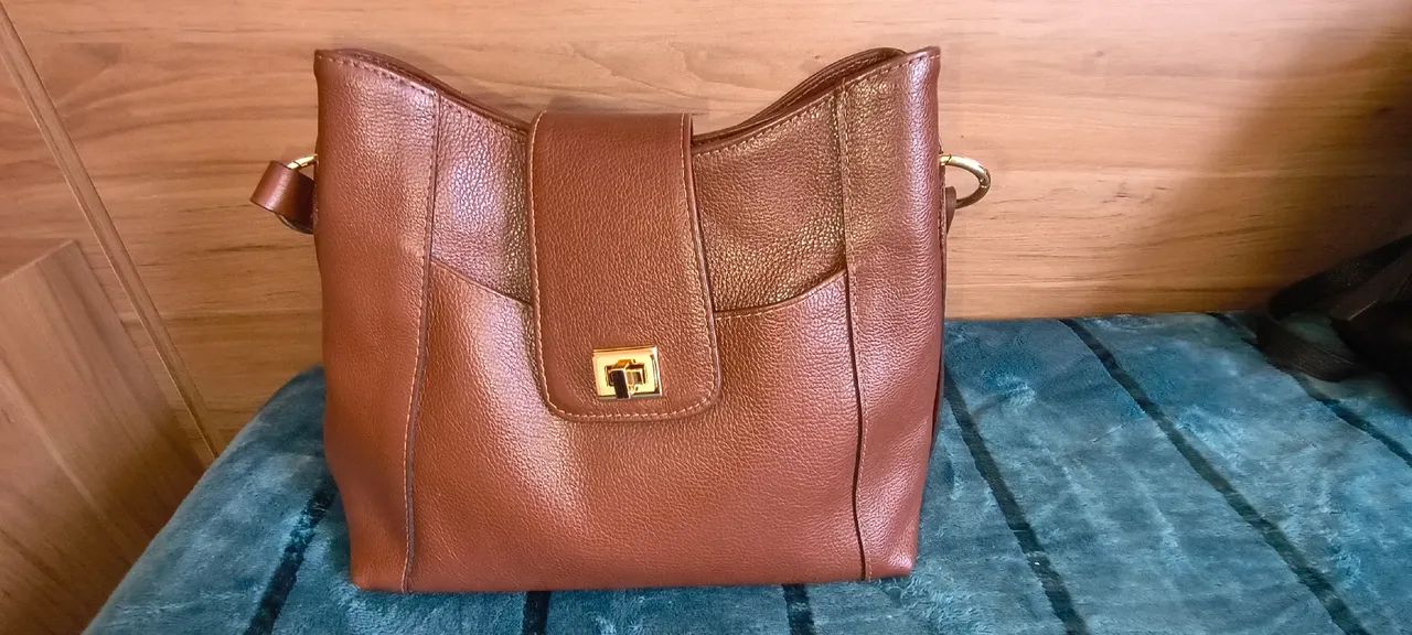 Bolsa de Couro Marrom