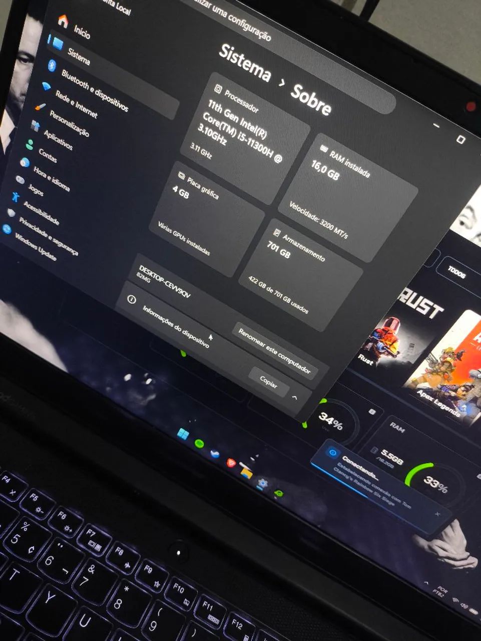 LENOVO IDEAPAD GAMING 3I  - Foto 4