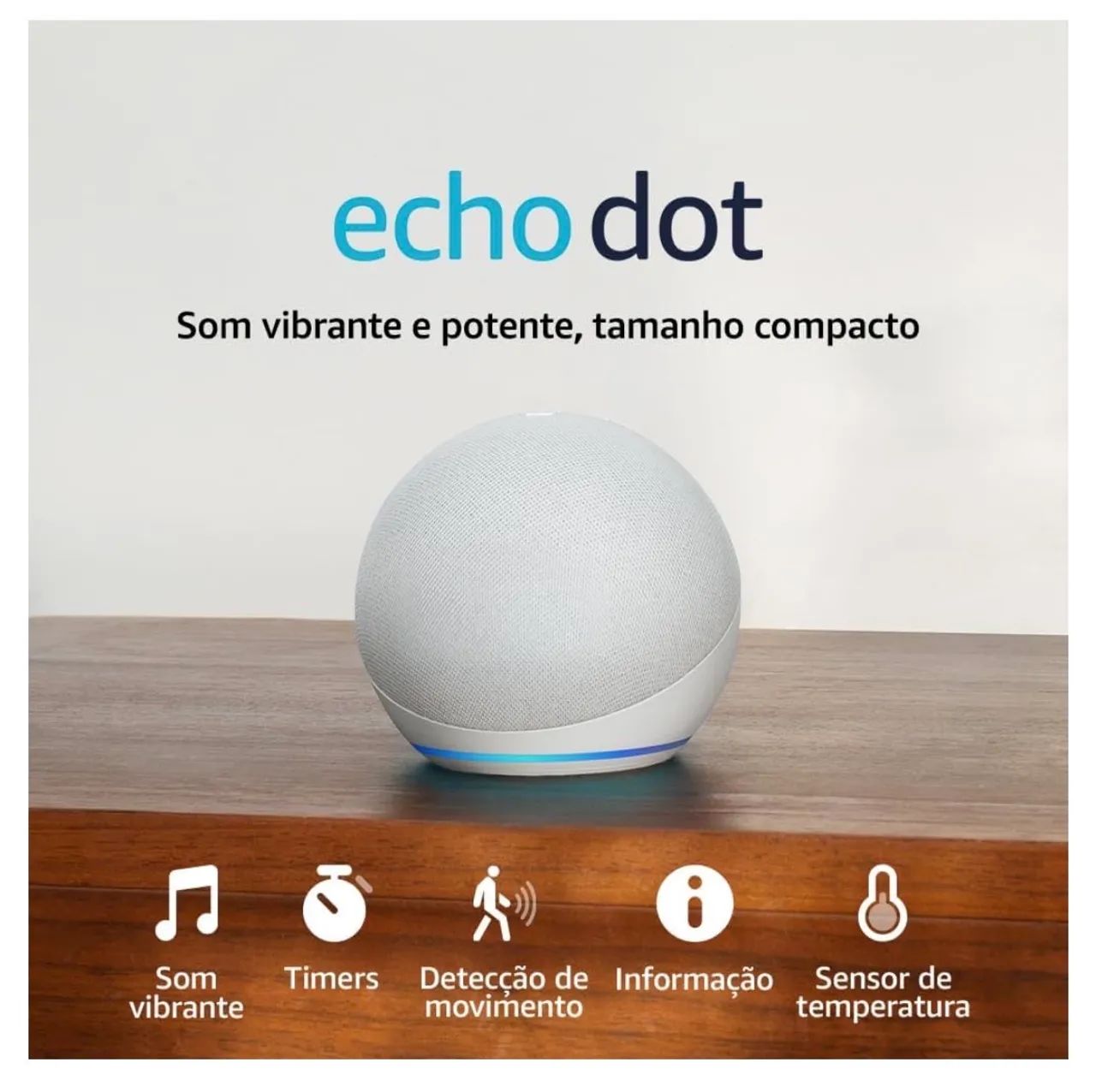 Echo Dot Smart Speaker + Alexa (Geração 5) - Foto 3