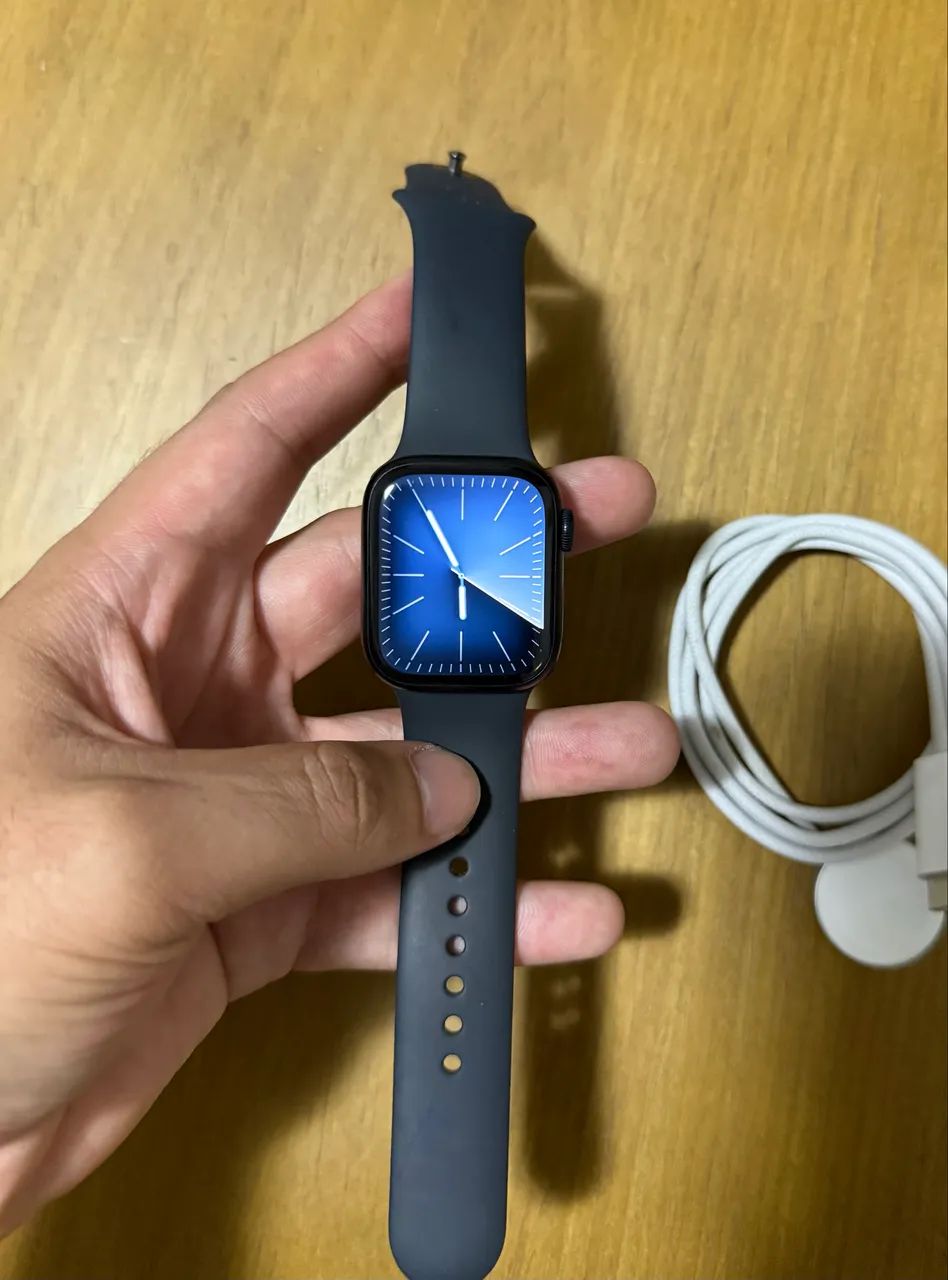 Apple Watch 9 41mm バッテリー100% Apple Watch Serie 9 41mm Starlight Gps Saude de Bateria 100