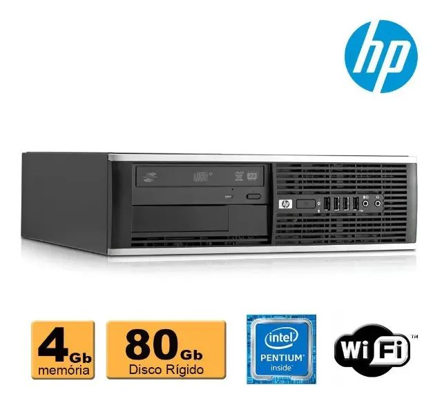 Desktop HP Compaq DX7400 Small - Intel Dual Core | 4GB RAM | Compacto e Funcional