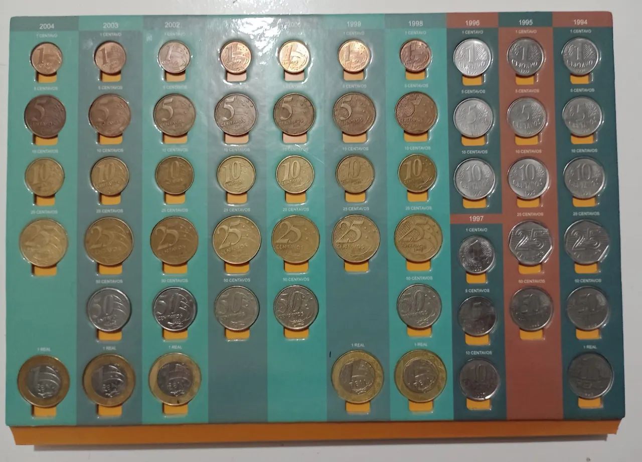 Álbum para moedas antigas de 1994 a 2025  - Foto 5
