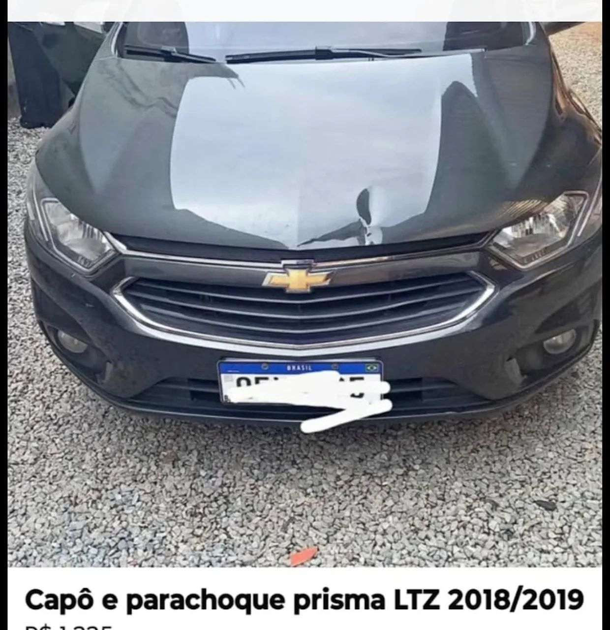 Capô e Parachoque prisma 2017 a 2019 GM