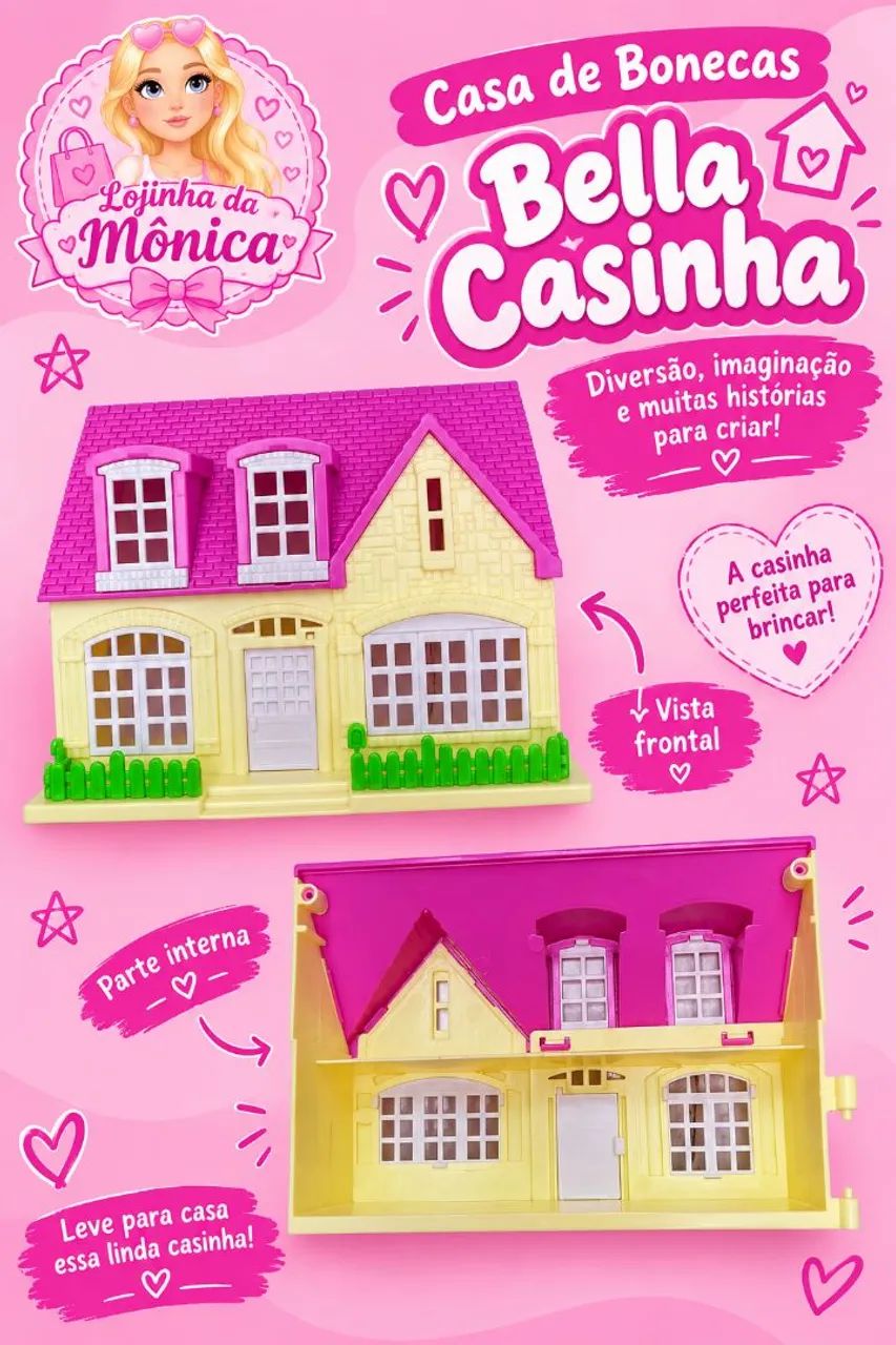 Casa de bonecas bella casinha