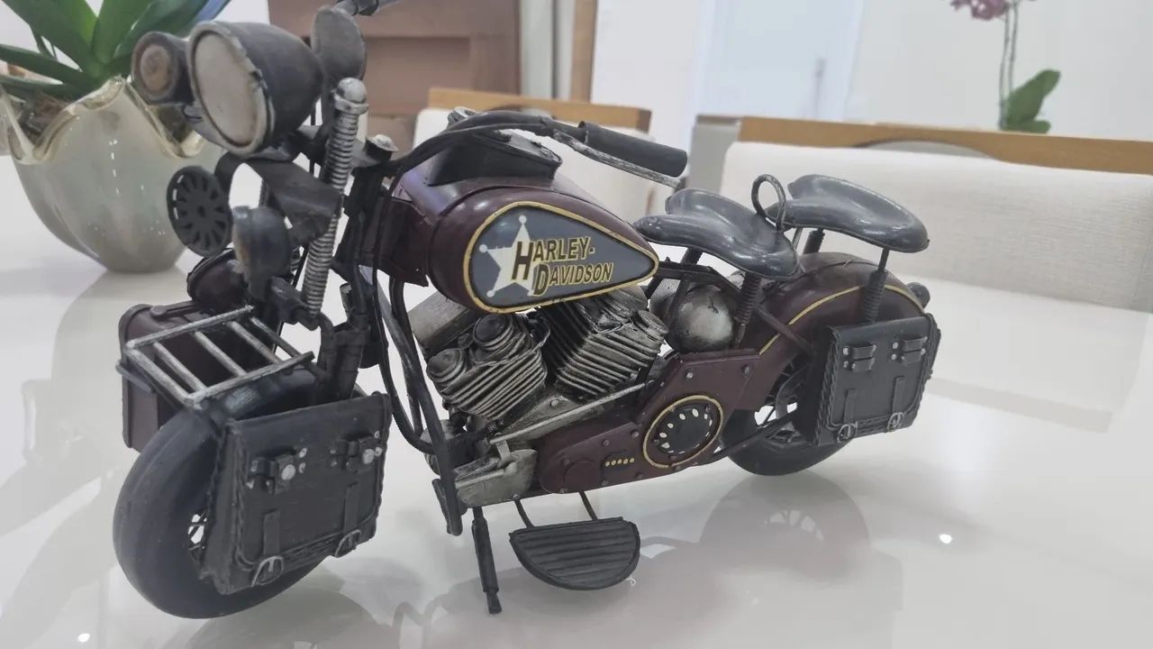 Miniatura Harley Davidson metal colecionavel - Foto 2