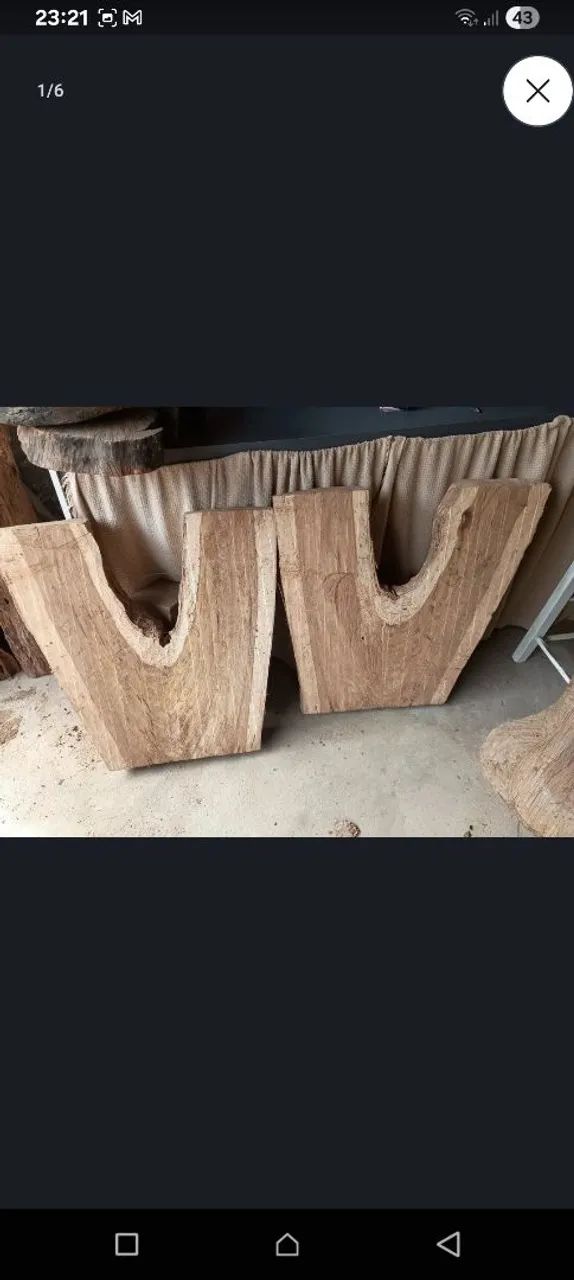 Pés de mesa rústico 