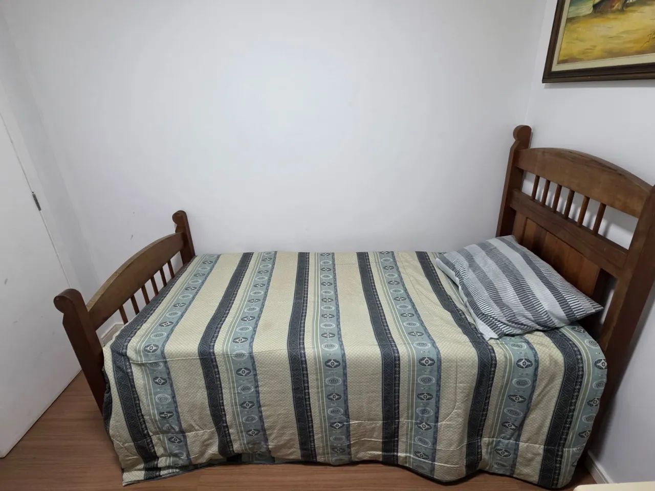 Cama de Solteiro em Mogno Puro - Foto 3