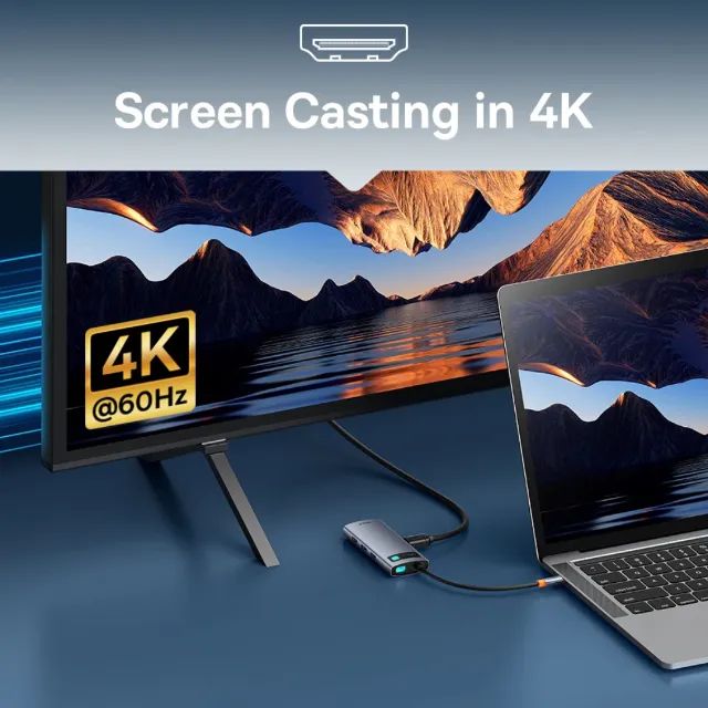 Hub Baseus Usb C 7 em 1 - Foto 3