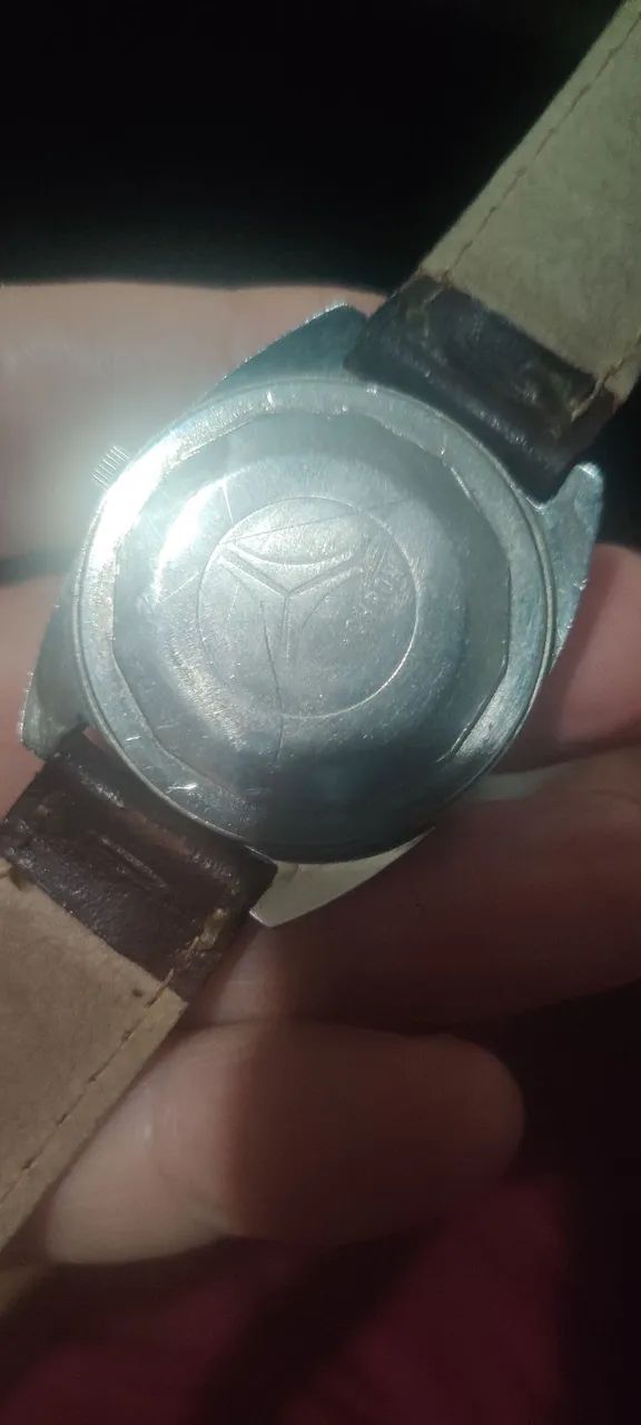 Cyma automático original elegante funcionando normalmente todo em aço inox  - Foto 3