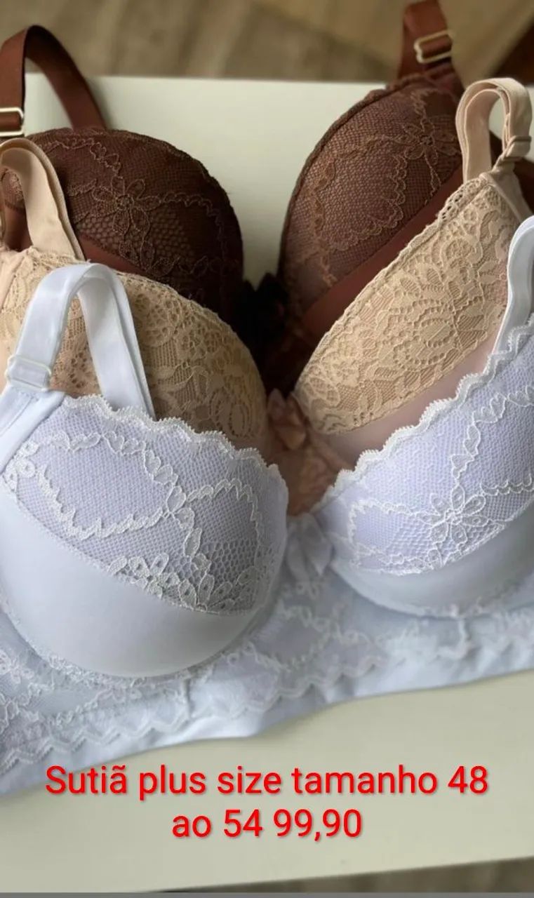 PLUS SIZE SUTIÂS E CALCINHAS