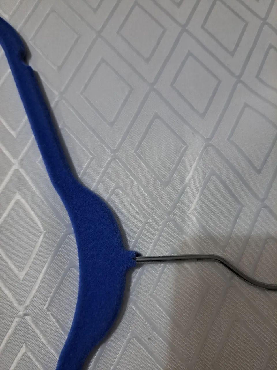 Cabides Infantis de Veludo Azul - Foto 3