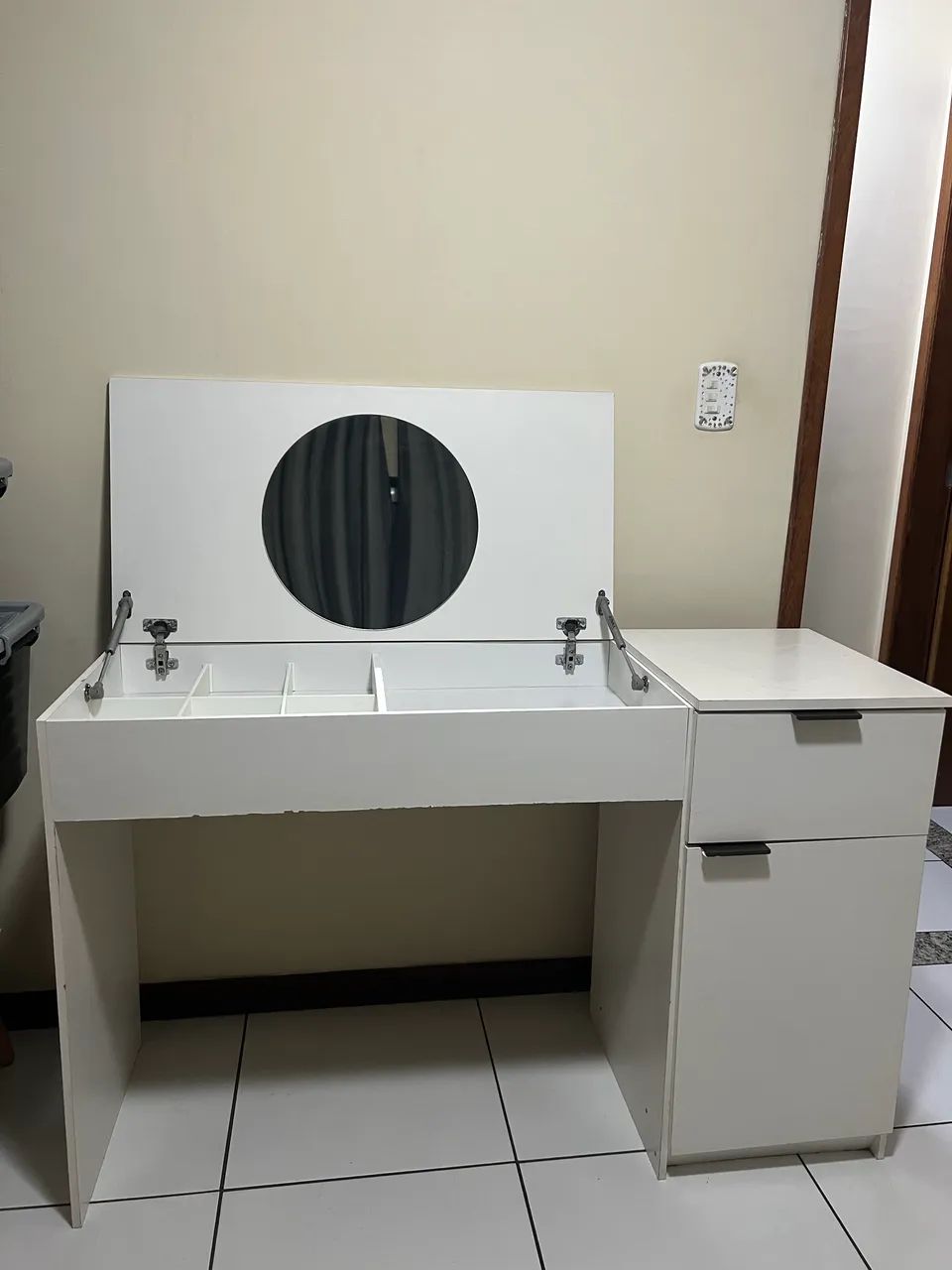 Mesa Penteadeira Branca com Espelho  - Foto 2