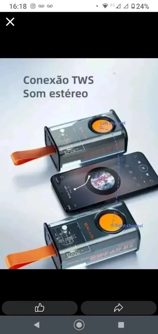 Caixinha bluetooth nova - Foto 2