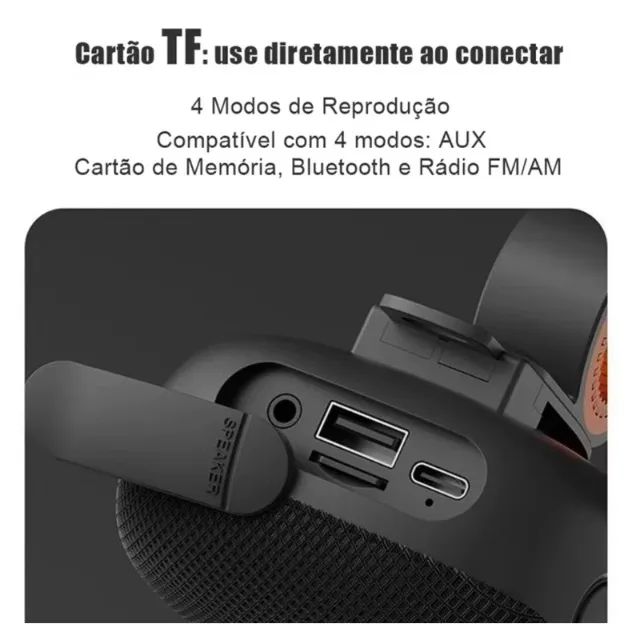 Achadinho Premium! Caixa de Som Bluetooth - Resistente à Água e Função TWS