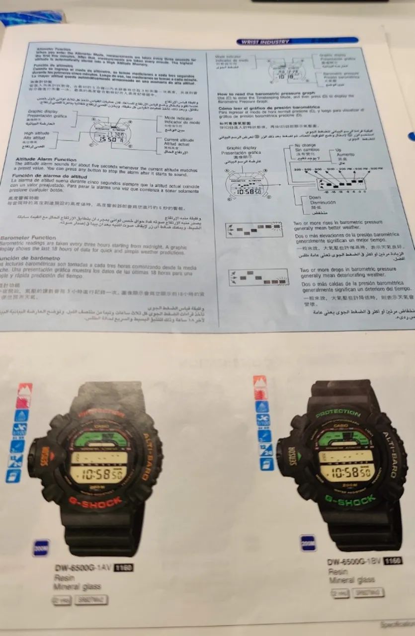 Catálogo de Relógios Casio - 1994 Semestre 2 - Em inglês - 46 Páginas - Raríssimo - Foto 4