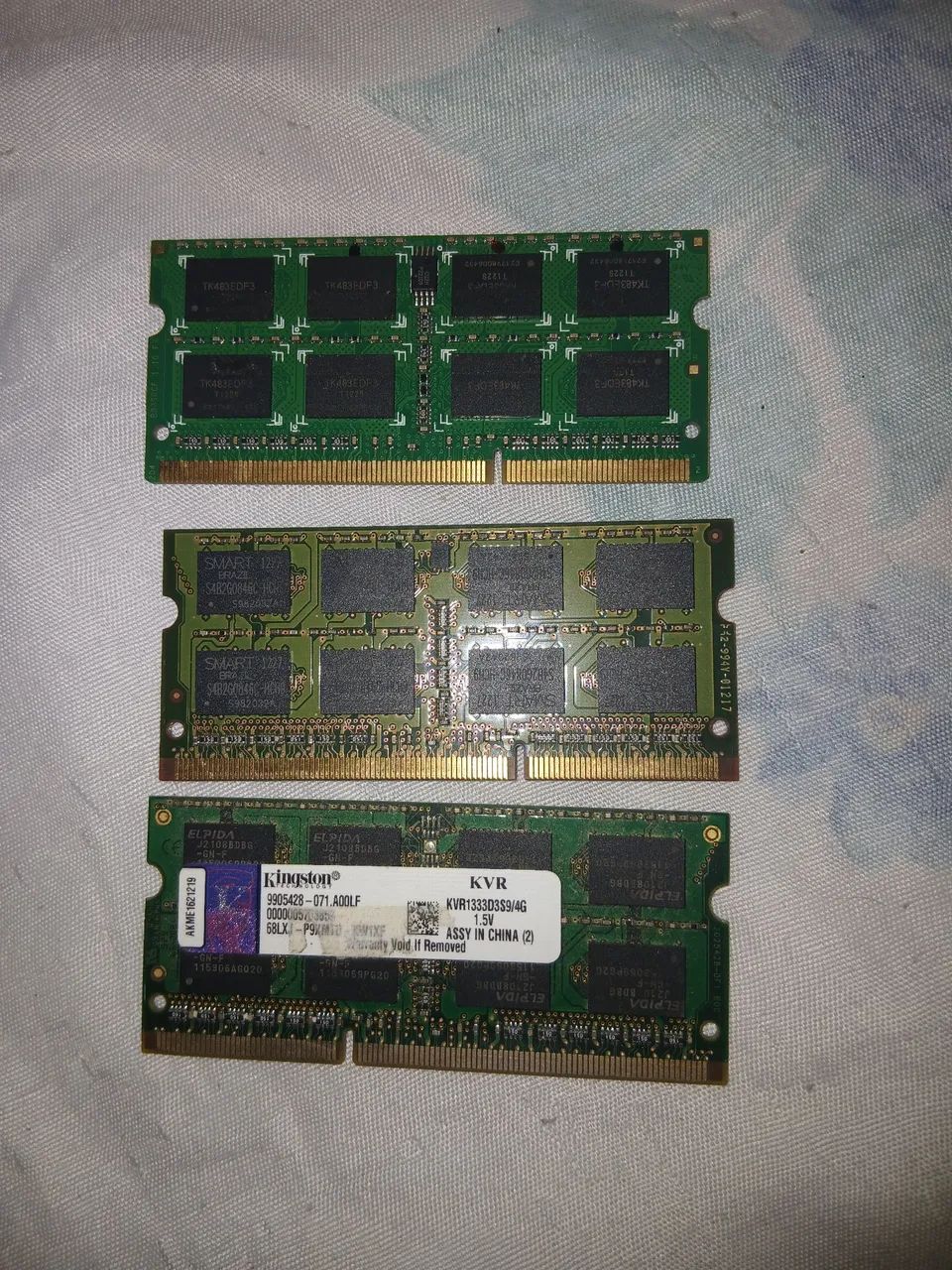 Memórias ddr3 4gb pra vender logo