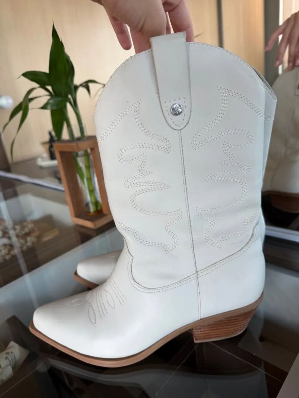 Bota Botero Feminina Couro Texana 