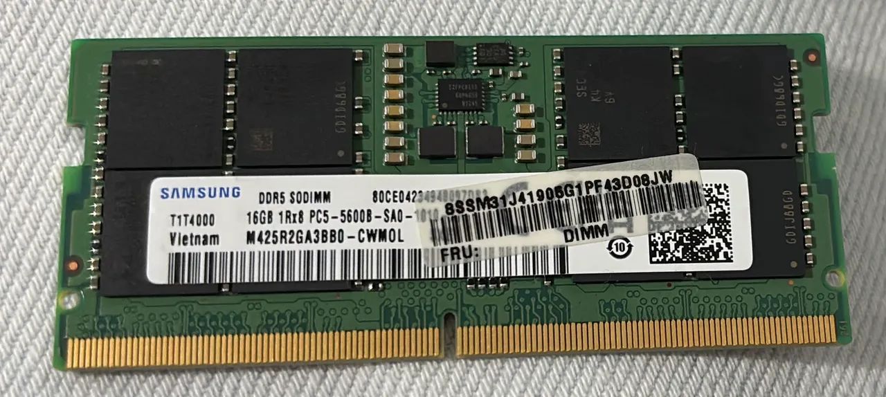 Samsung DDR5 16GB 2枚セット Memória RAM Samsung 16GB DDR5 5600MHz para Notebook - Memória RAM