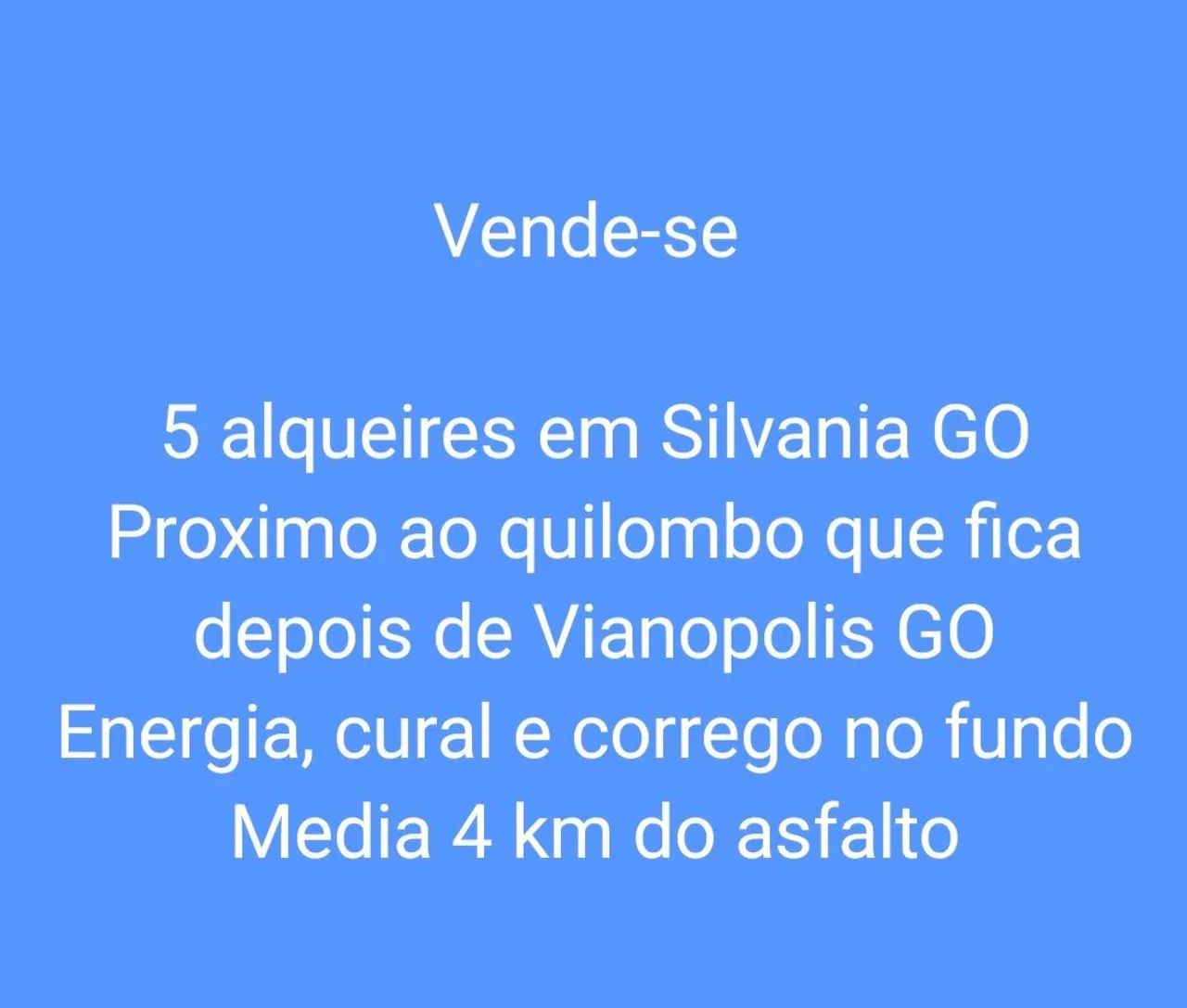 Sítios e chácara
