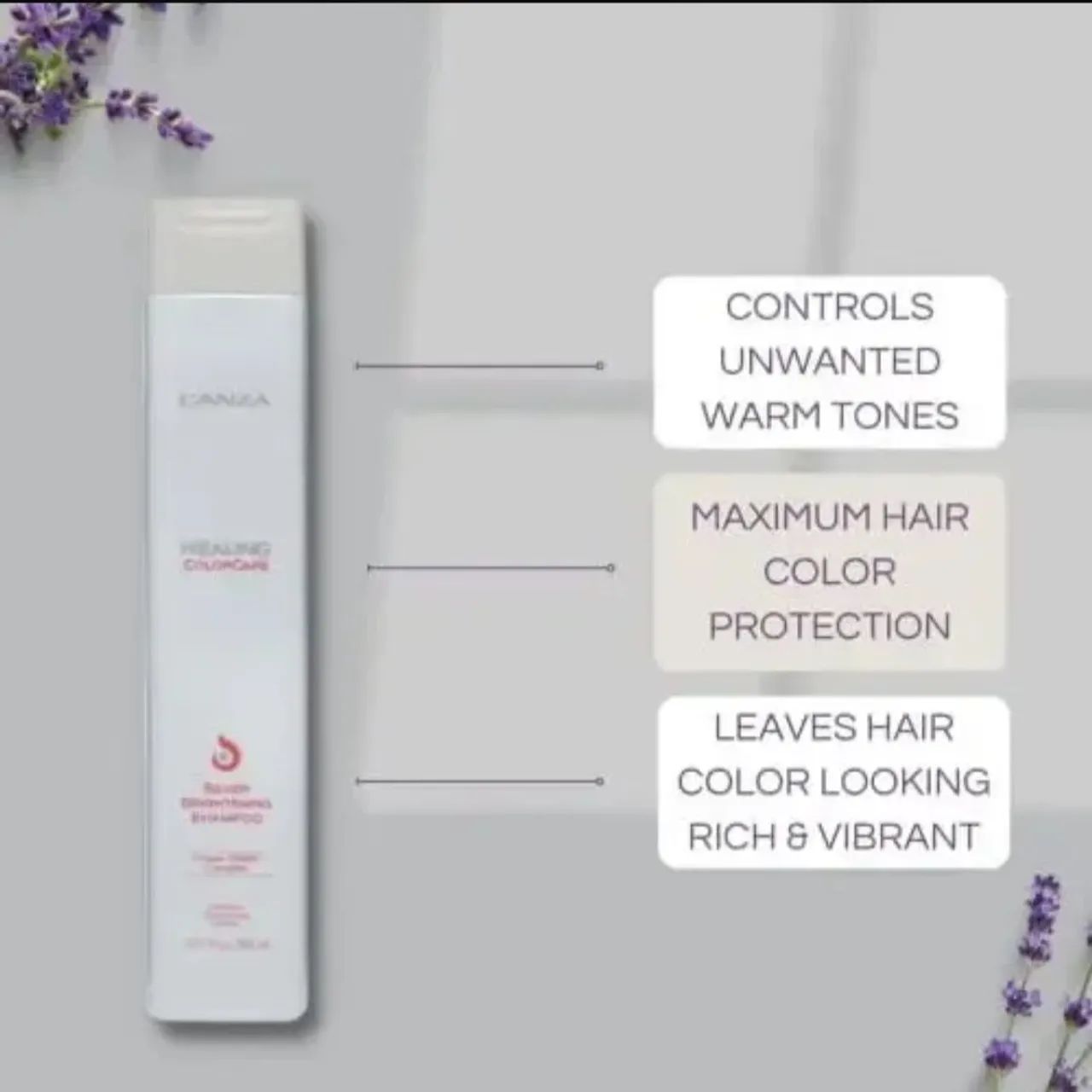 Matizador L'ANZA Silver Brightening Shampoo 300ml - Foto 3