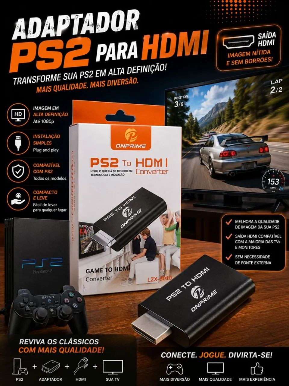 Adaptador ps2 para hdmi 